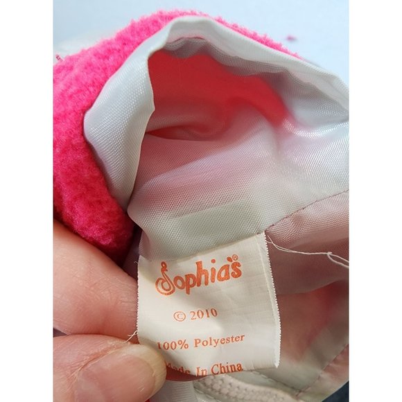 2010 Sophia's Fleece & Nylon Jacket for 18 Inch Dolls Snowflake Pink/Gray Clothi - Picture 3 of 4